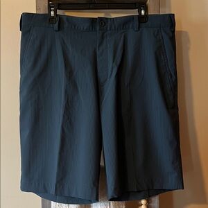 Nike dry fit Men's pinstriped golf shorts size 36 like new